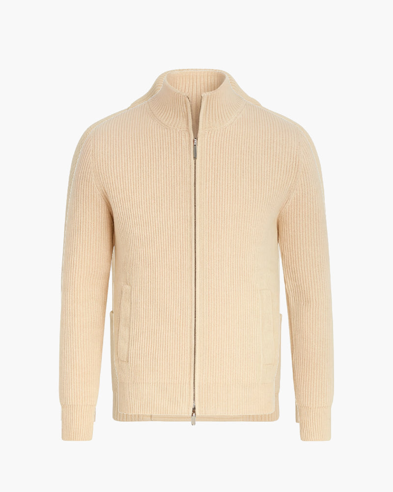 Cardigan da uomo in lana irlandese