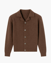 Cardigan da uomo con colletto polo
