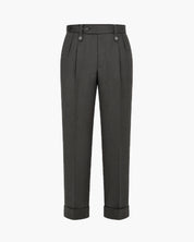 Pantaloni grigi con piega da uomo