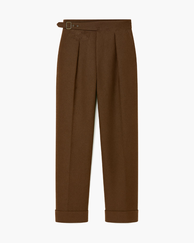 Pantaloni vintage da uomo con piega