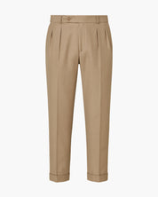 Pantaloni da completo color kaki da uomo