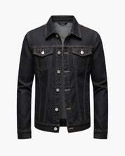 Giacca di jeans da uomo nera