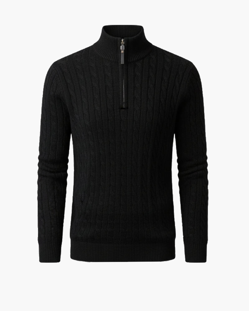 Maglione con zip da uomo