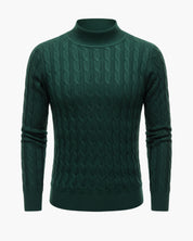 Maglione dolcevita a coste