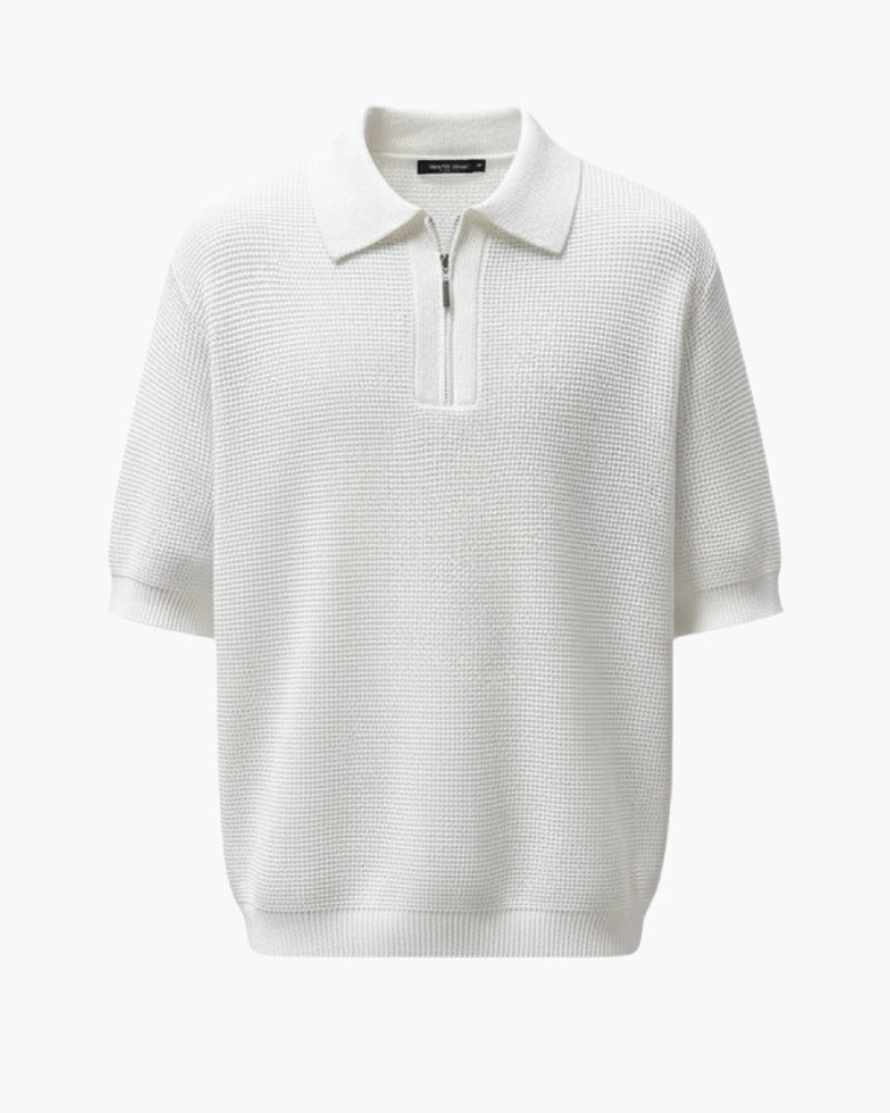Polo con cerniera da uomo