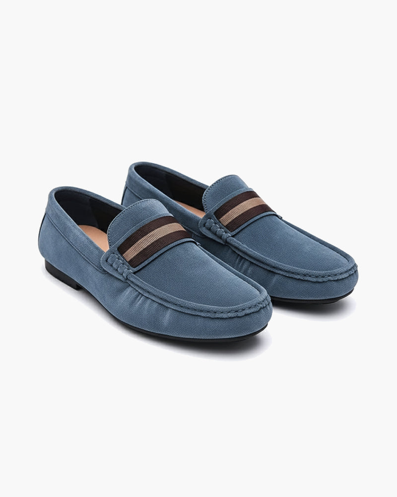 Scarpa da barca in pelle scamosciata