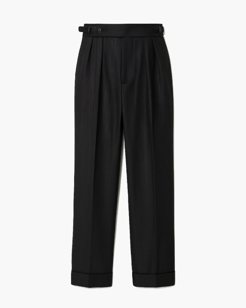 Pantaloni da completo da uomo a righe