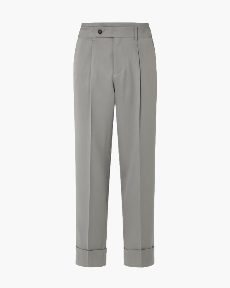 Pantaloni da completo grigi da uomo