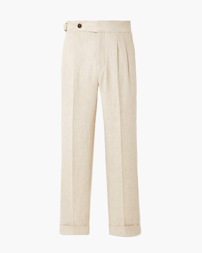 Pantaloni da completo in lino