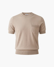 Maglietta in lino beige
