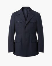 Giacca safari blu da uomo