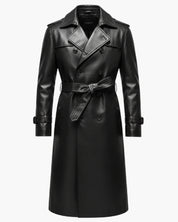 Trench da uomo in pelle