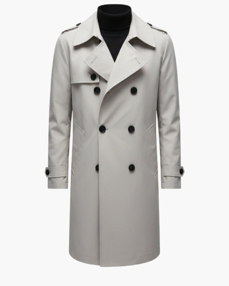 Trench bianco da uomo