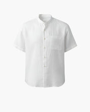 Camicia da uomo di lusso con collo alla coreana