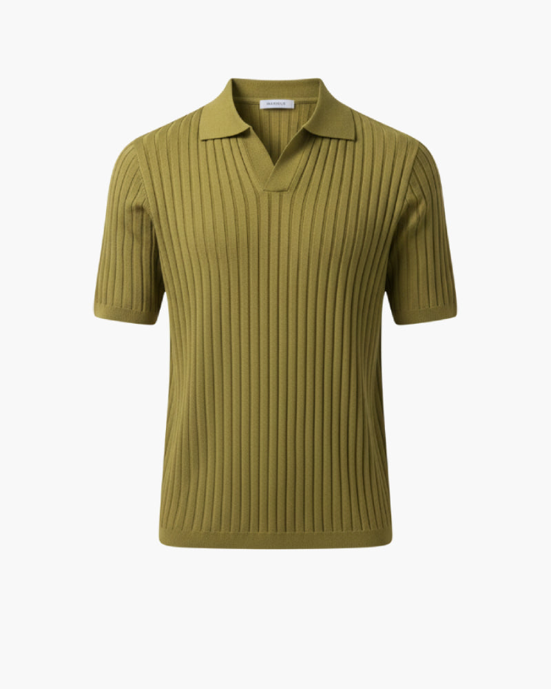 Polo in maglia verde
