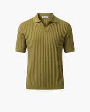 Polo in maglia verde