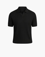 Polo in maglia nera
