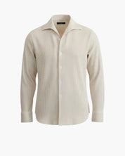 Camicia da uomo a righe beige