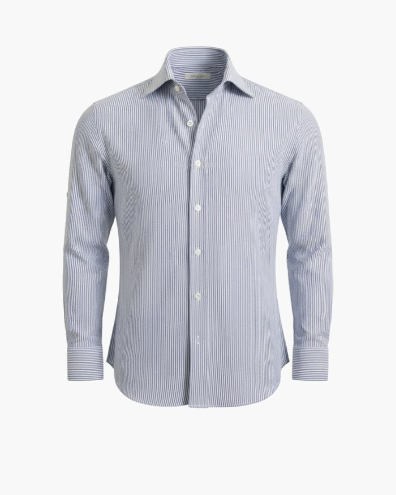 Camicia da uomo a righe blu