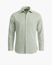 Camicia da uomo a righe verdi
