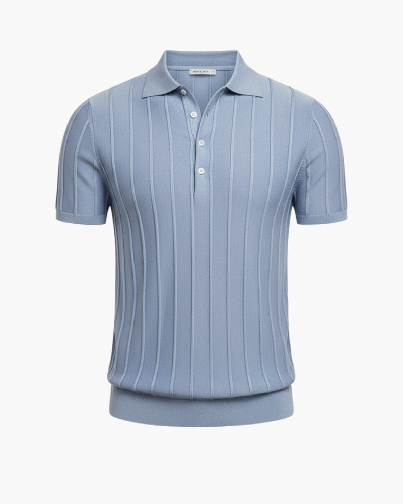 Polo italiana lavorata a maglia