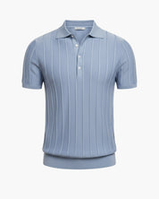 Polo italiana lavorata a maglia