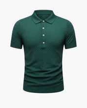 Polo in maglia waffle