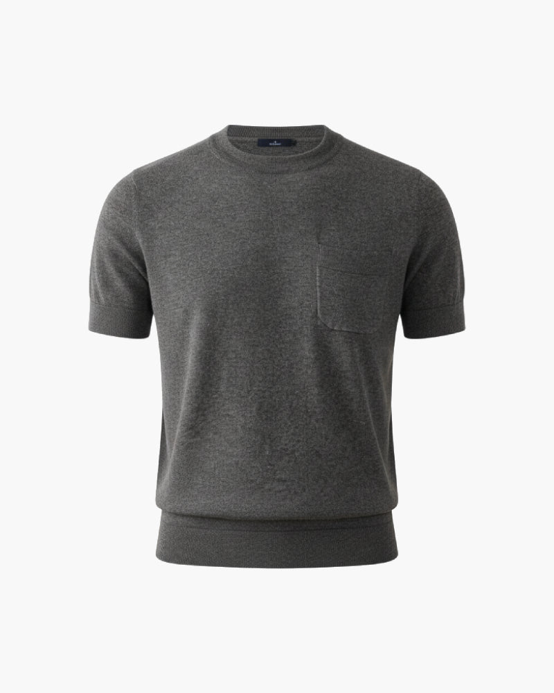 T-shirt in lino grigio