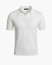 Polo lavorata a maglia