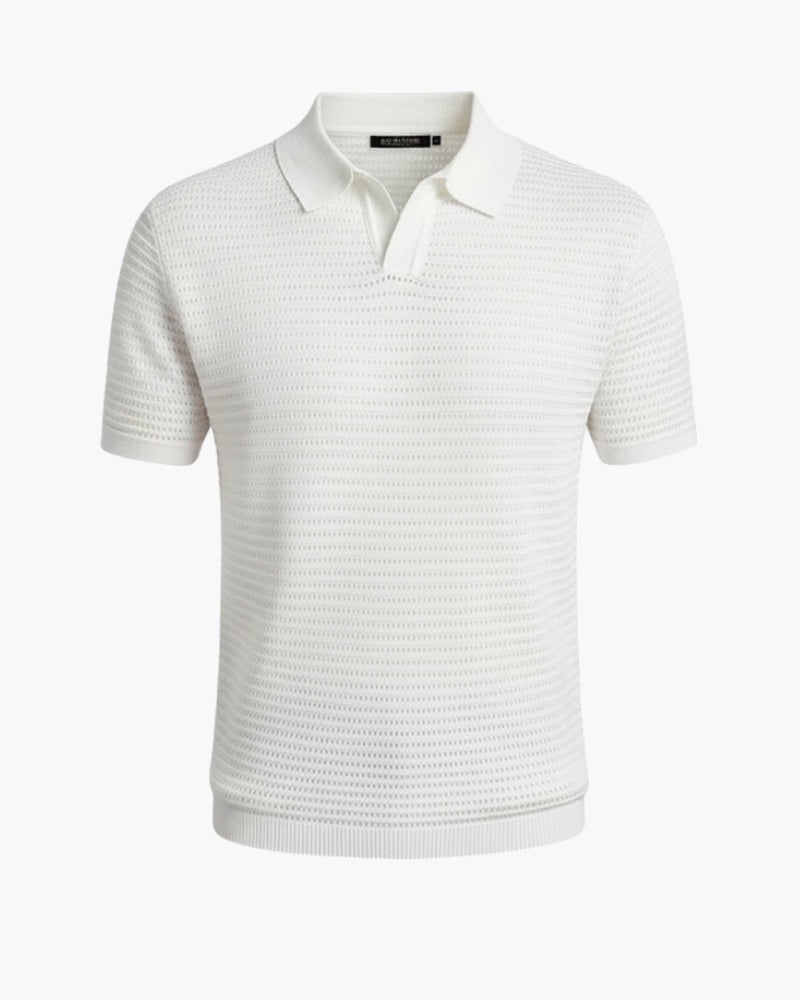 Polo testurizzata da uomo