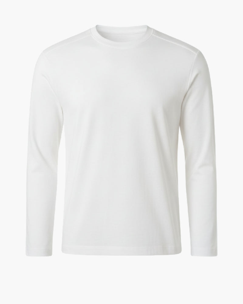 T-shirt girocollo a manica lunga