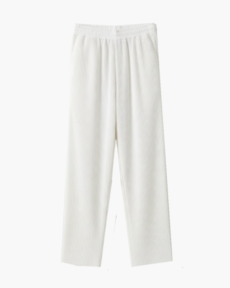 Pantaloni con pieghe