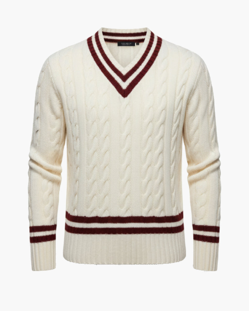 Maglia tennis da uomo con scollo a V