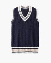 Maglione da cricket senza maniche da uomo