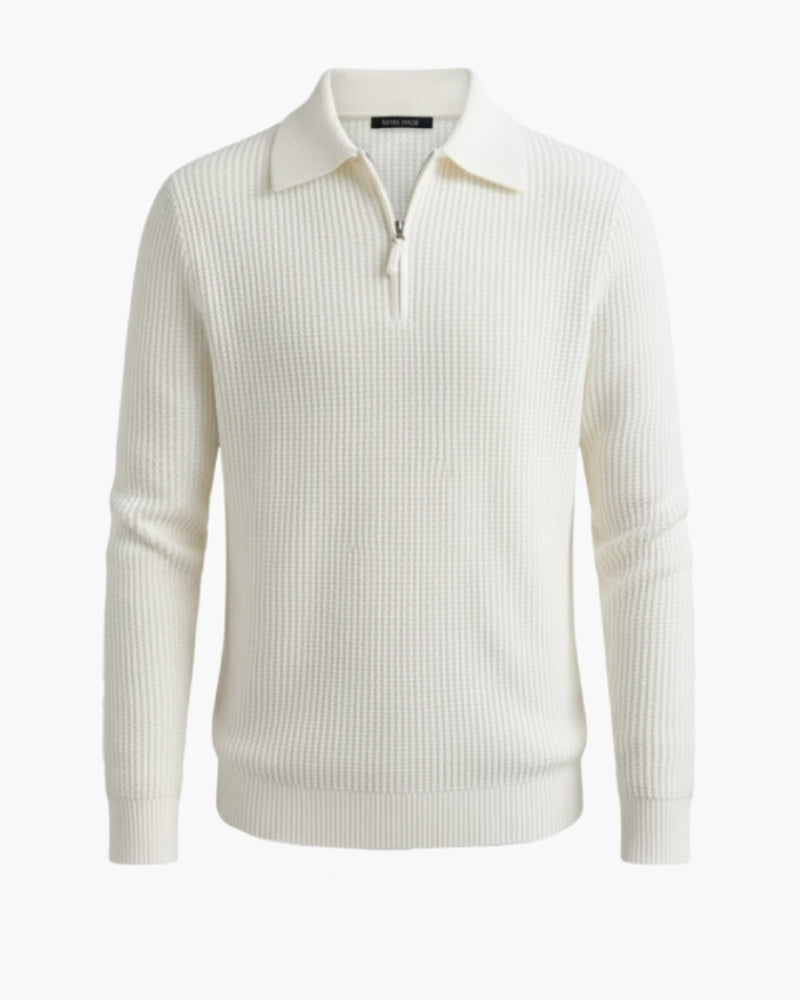 Maglione con cerniera 1/4