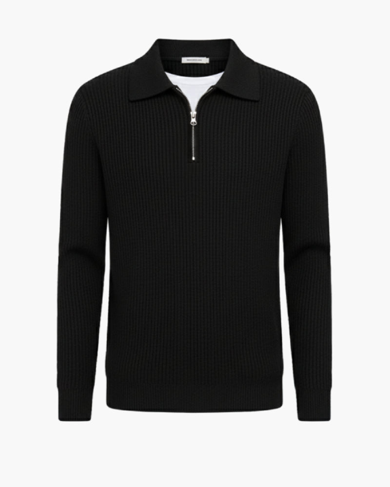 Maglia con mezza zip