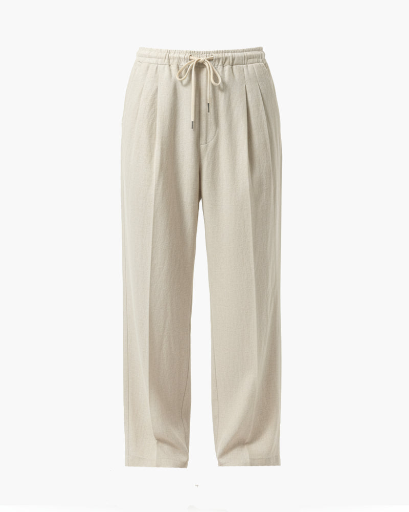 Pantaloni jogger in lino
