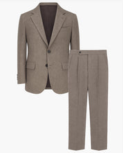 Abito in tweed con paraocchi