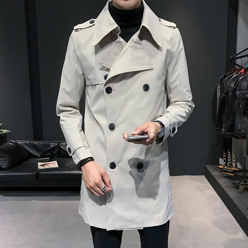 Trench coat blanc homme