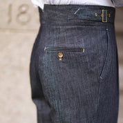 Pantalon Jean Taille Haute | Old Money