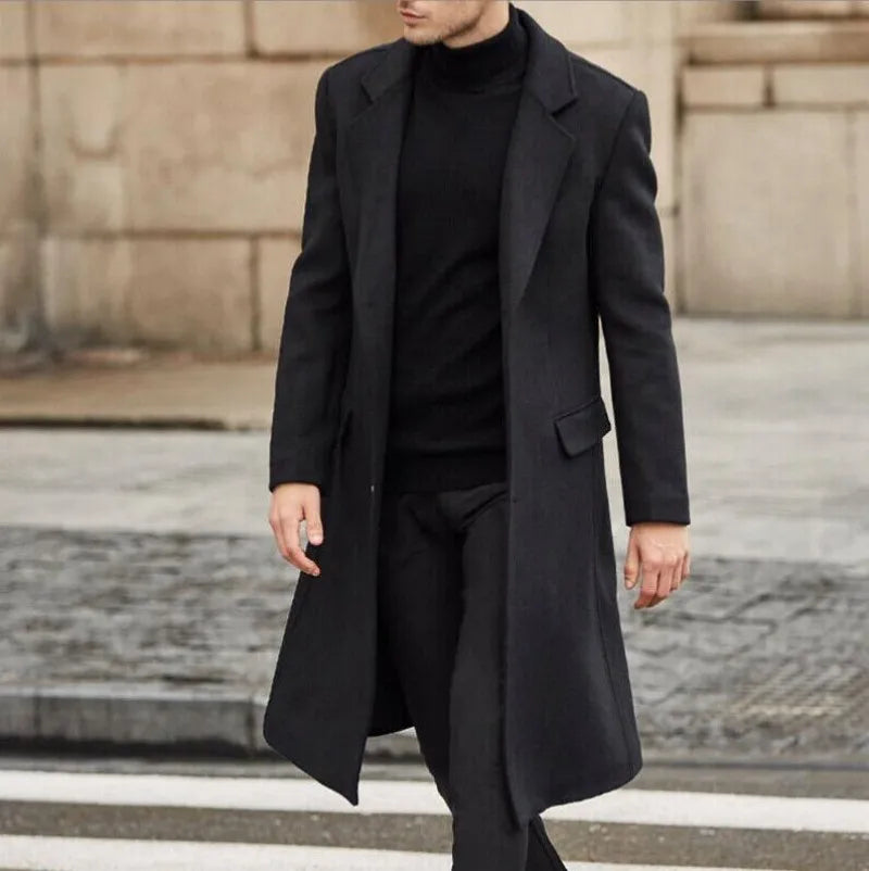 Trench coat laine homme