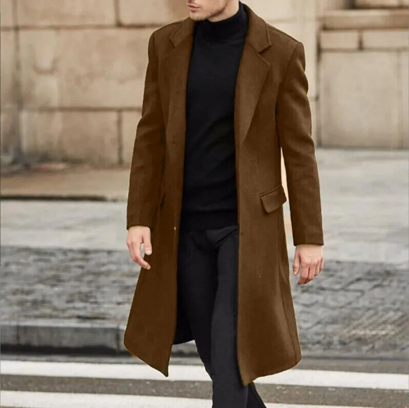 Trench coat laine homme