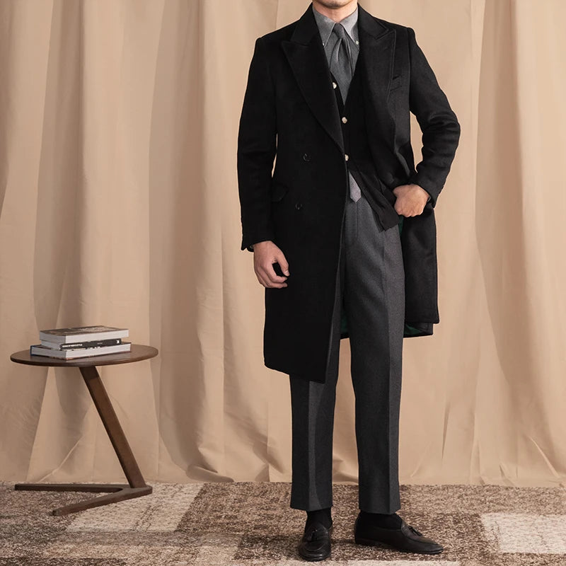 Trench coat noir homme