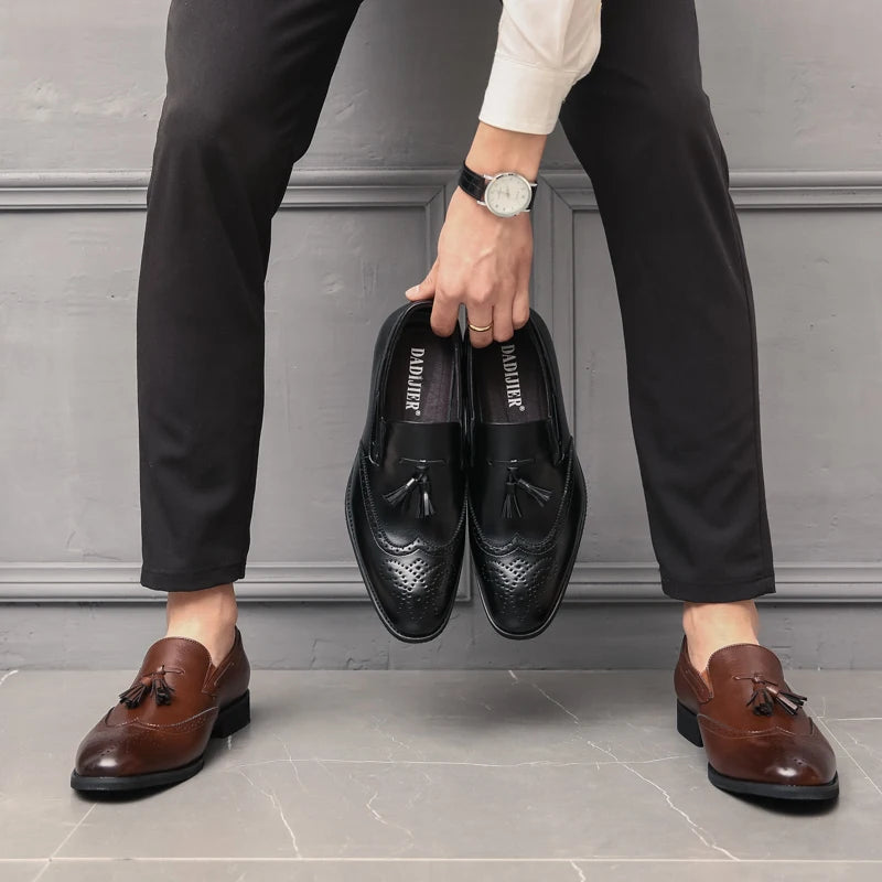 Mocassini Uomo In Pelle Scamosciata Con Nappe - Loafers Formali E Casual, Comodi E Eleganti - Foto 2