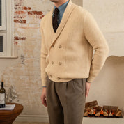 Cardigan croisé homme