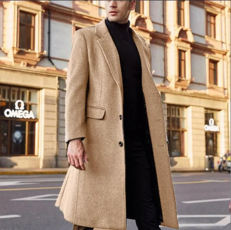 Trench coat laine homme