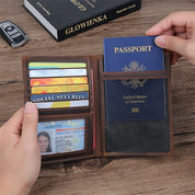 Portafoglio passaporto da uomo