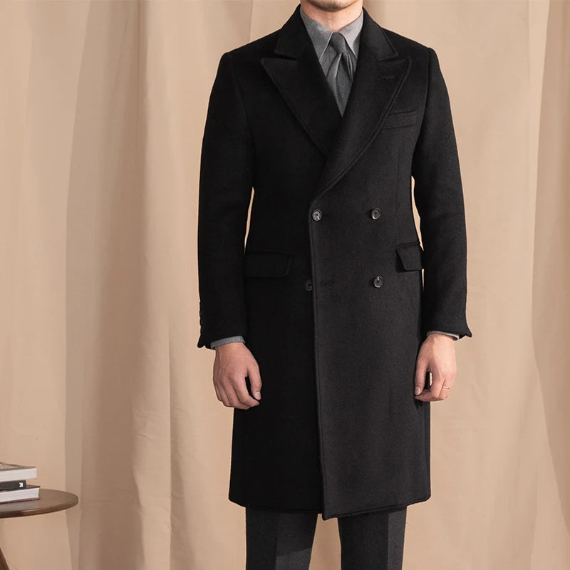 Trench coat noir homme