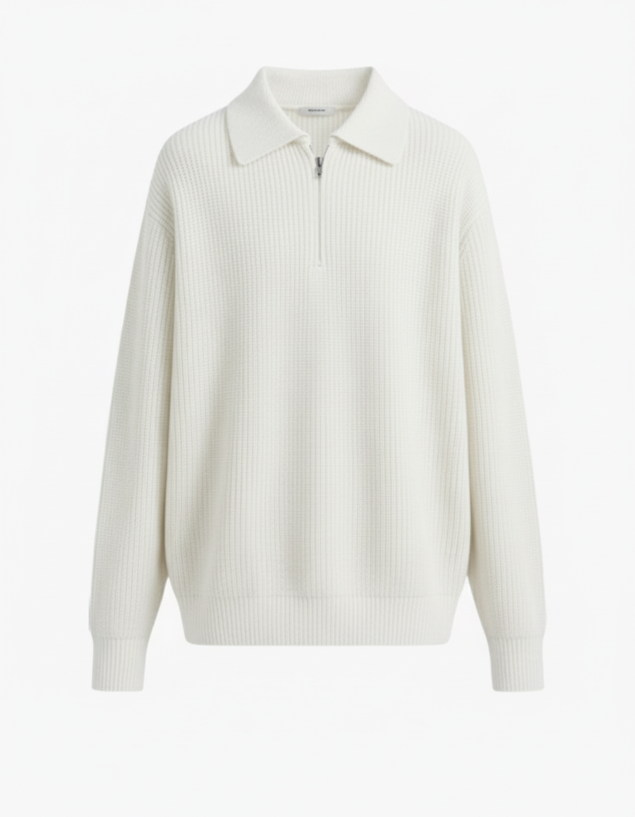 Polo con mezza zip